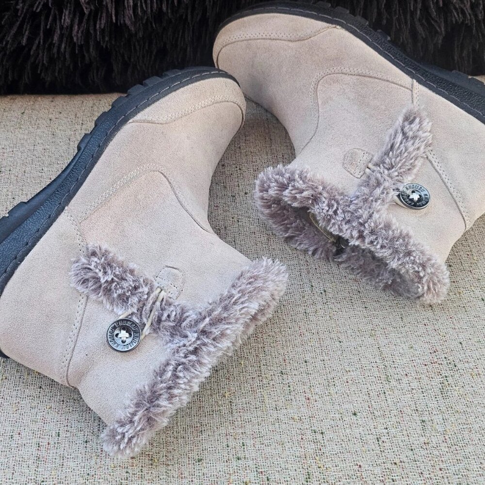 Khombu Women Boots High Top Faux Fur Leather and Man Made Upper Size 7M - Picture 4 of 11